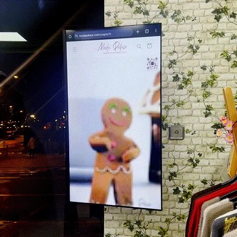 Muñeco de galleta bailando por Navidad, promoción 3x3